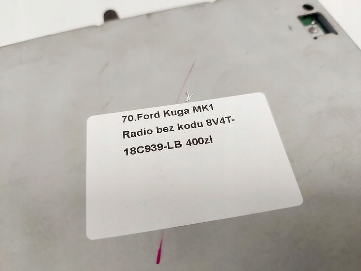 фото №12, Ford kuga mk1 радиопроигрыватель 8v4t-18c939-lb