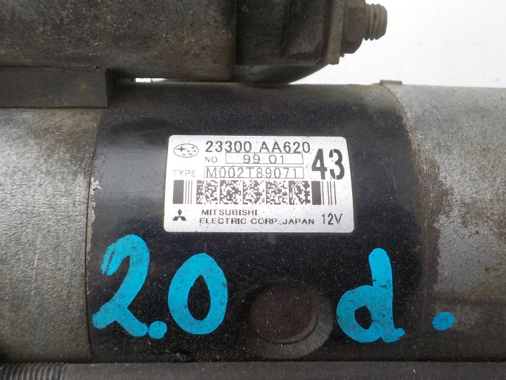 фото №8, Subaru legacy iv outback 11r 2.0d ee20z стартер 23300-aa620