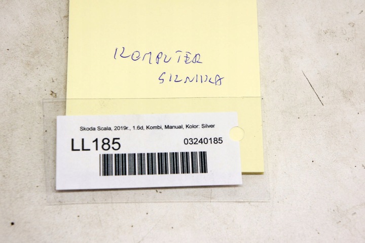 фото №6, Ll185 skoda scala 1.6tdi компьютер двигателя