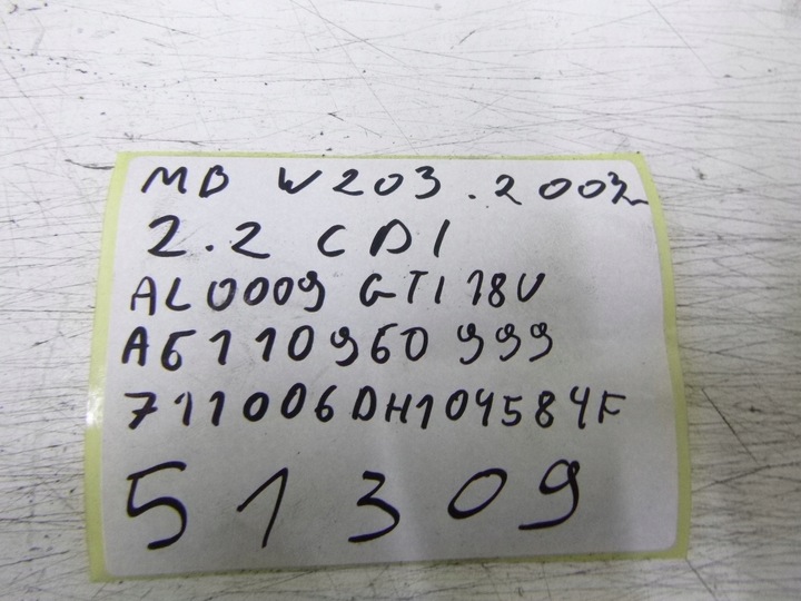 фото №7, Турбонагнетатель mercedes w203 2.2cdi 2003r.