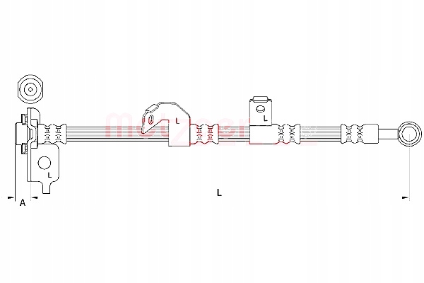 фото №2, Шланг гальмівний metzger