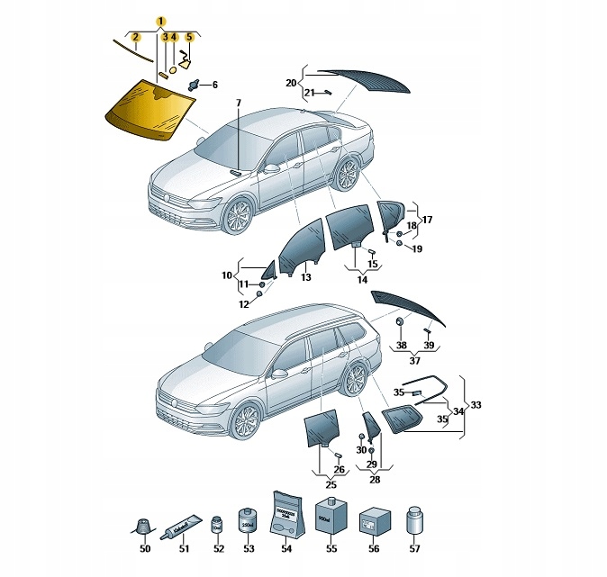 фото №1, Стекло передняя лобовое прозрачная vw passat oe: 3g0845011dhnvb