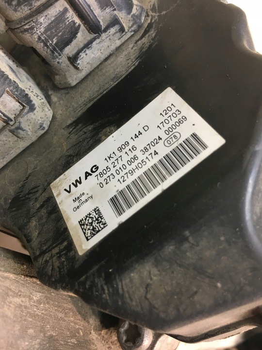 фото №10, Трансмісія рейка рульового управління audi a3 8p 2.0 fsi 1k1423051aj 1k1909144d