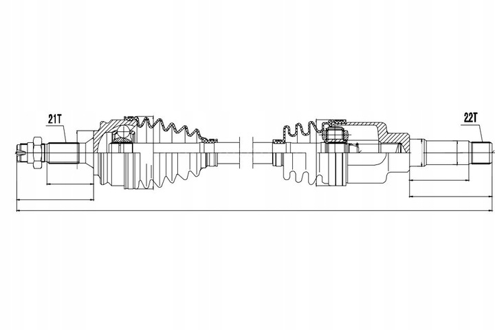 фото №1, Полуось приводная citroen ds 1.2 13- правая
