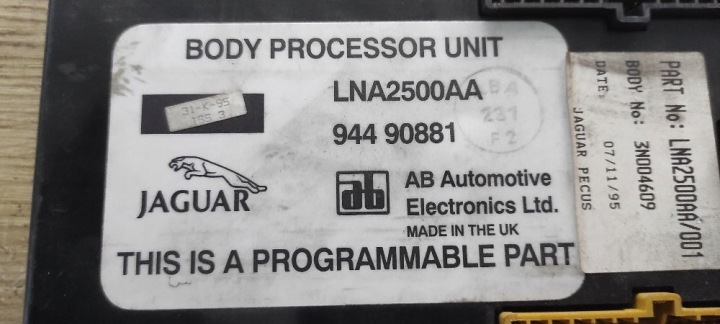 фото №8, Модуль кузови jaguar xj x300 lna2500aa