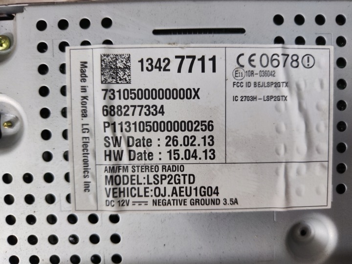 фото №6, Opel adam магнітола заводські сенсорний 688277334 13427711