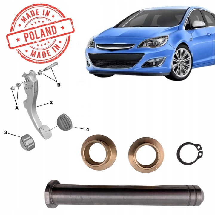 фото №1, Набір ремонтний педаль зчеплення do opel zafira c astra j - lepsza версія!