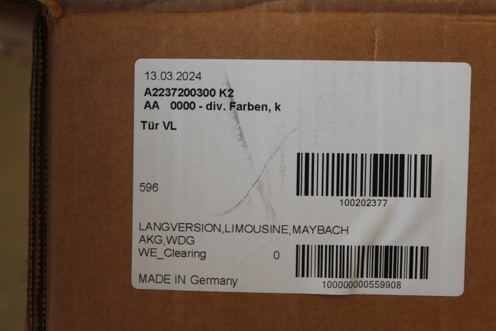 фото №8, Дверь передние левая перед mercedes s-klasa w223 223 a2237200300