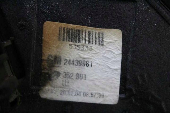 фото №13, Зеркало левая красный 24439981 eu opel vectra c 02-05 5 pin