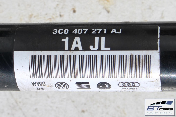 фото №7, Vw audi полуось левая 3c0407271aj 3c0407451fx передняя seat skoda 3c0 407 271