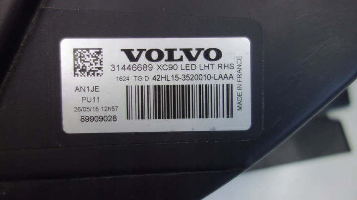 фото №6, Volvo xc90 лампа led права 31446689 uk