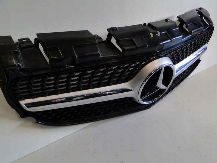 фото №9, Mercedes slc r172 172 решётка радиатора решётка чёрный алмаз рама звезда bez радара