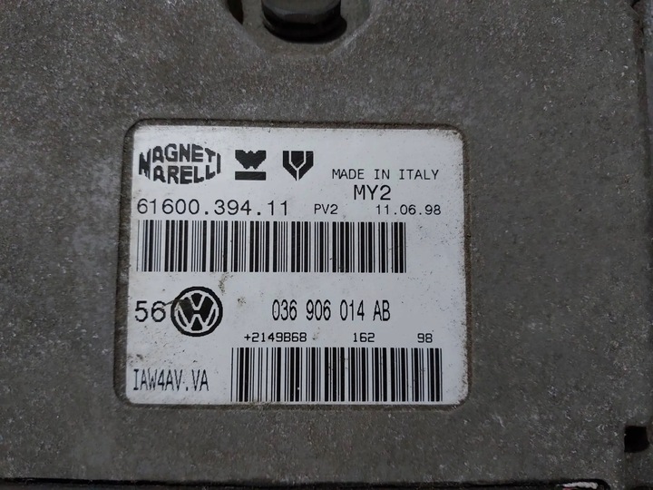 фото №8, Блок управления двигателя skoda fabia 1.4 036906014ab 6160039411