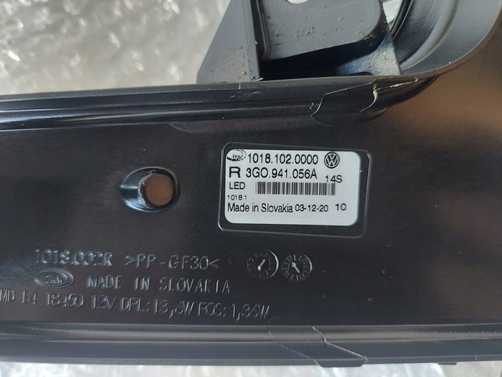 фото №5, Vw passat b8 галоген led drl правые новый оригинальный номер