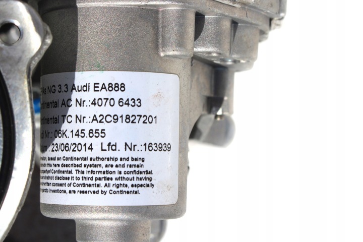 фото №6, Audi vw турбіна турбонагнітач 06k145654a 06k145655 2.0 tfsi 06k 145 654 a