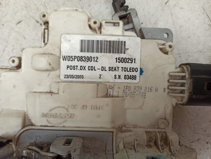 фото №7, Seat altea замок дверь правый зад 5p0839012