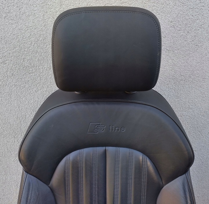 фото №8, Audi a6 s6 c7 4g рестайлінг 15-18 s-line сидіння правий переднє чорна шкіра uk