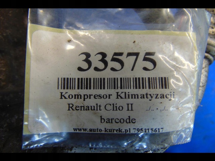 фото №9, Renault clio ii 1.2 16v компрессор кондиционера 8200037058
