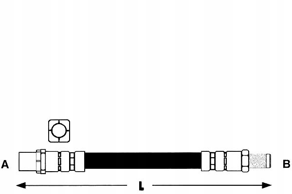 фото №1, Шланг гальмівний ap 34326760909 34226760909 34326