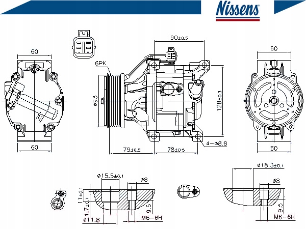 фото №2, Компрессор кондиционера toyota corolla sedan 1.4 vv
