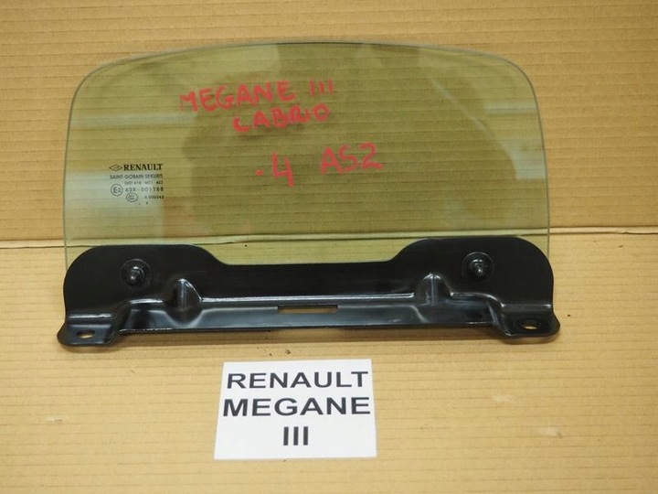 фото №1, Скло задня зад renault megane iii cabrio