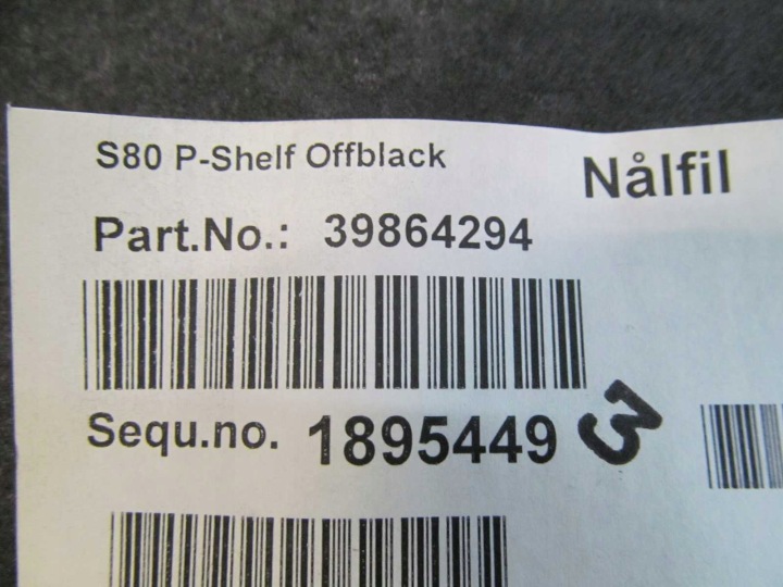 фото №9, Volvo s80 ii 06-13 полка багажника 39864294