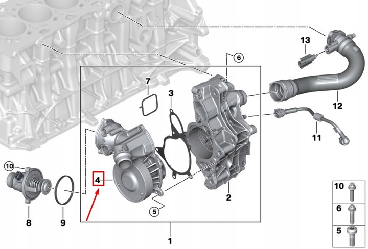 фото №11, Bmw x3 m f97 двигун water насос 11518094658
