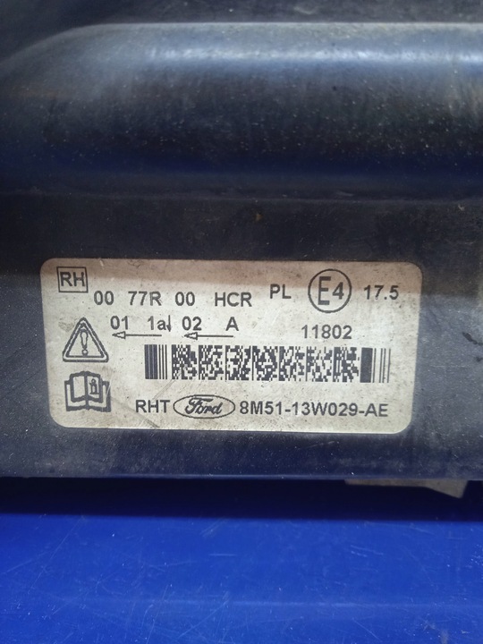 фото №8, Ford focus mk2 фара лампа права перед 8m51-13w029-ae