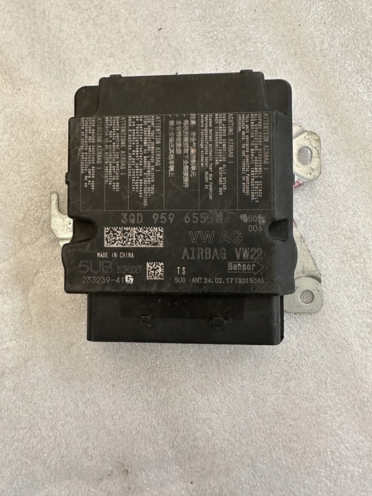 фото №1, Модуль подушек подушка безопасности vw 3qd959655n
