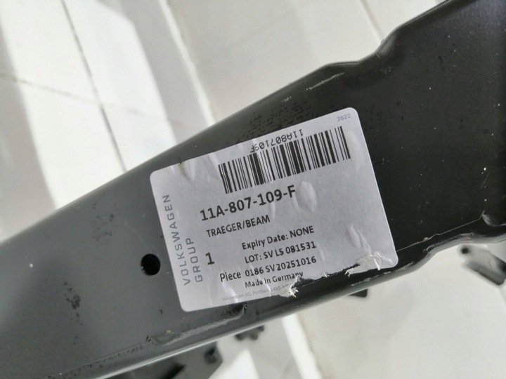 фото №6, Балка бампера передней перед vw id.4 11a новая оригинал hal 9518