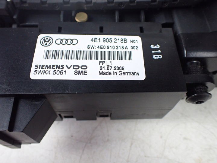 фото №14, Панель керування audi a8 s8 d3 5.2 карбон 4e1919611b 4e1927225a 4e1905218b