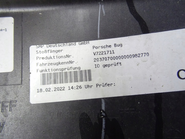 фото №13, Porsche taycan бампер перед переднее 9j1807221