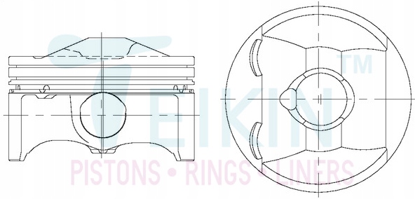 фото №1, Поршень шкворень mazda 2 dj dl 14- 3 bm bn 13-18 1.5