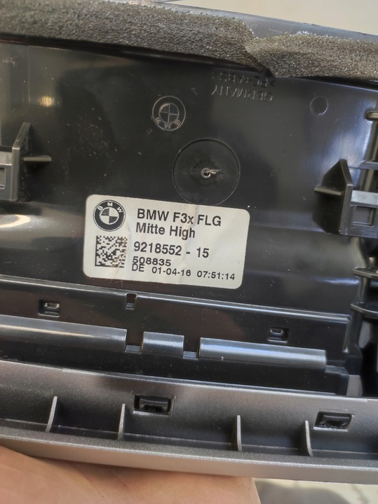 фото №14, Планка декоративна dekor решітка повітропровід панелі консолі eu bmw iii 3 gt f34