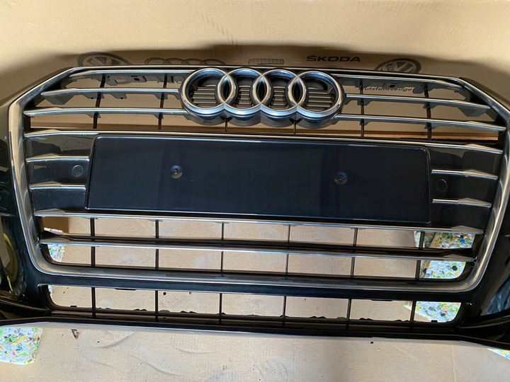 фото №12, Audi a4 b9 8w комплектний перед капот лампи led бампер крило w колір ly9t