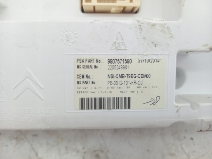 фото №6, Спидометр приборы peugeot 308 ii t9 1.2 thp европа