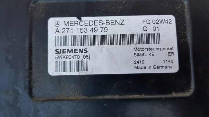 фото №9, Mercedes clk w209 w203 1.8 1.8k набор стартовый do запуска a2711534979