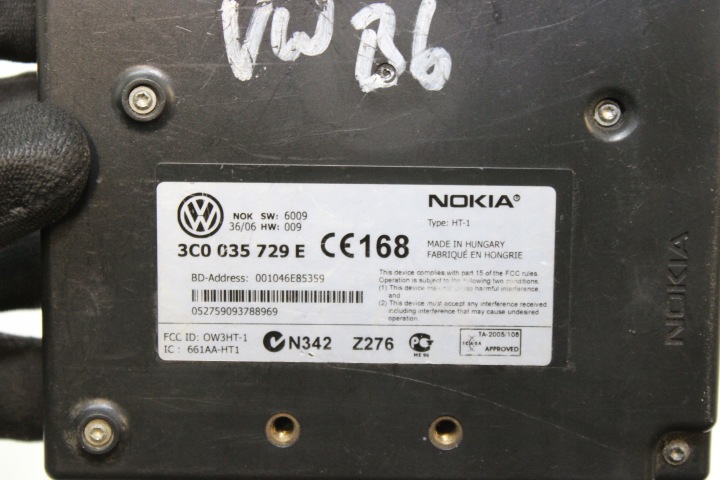 фото №4, Модуль телефона vw passat b6 3c0035729e