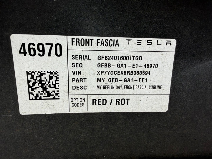 фото №10, Tesla модель y 2022 бампер перед передній 1493748-00-a