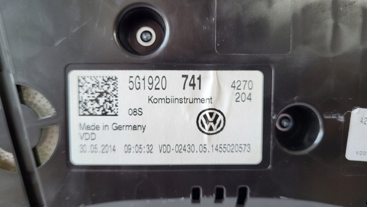 фото №13, Спидометр приборы спидометр volkswagen golf v vi vii состояние хороший gwr