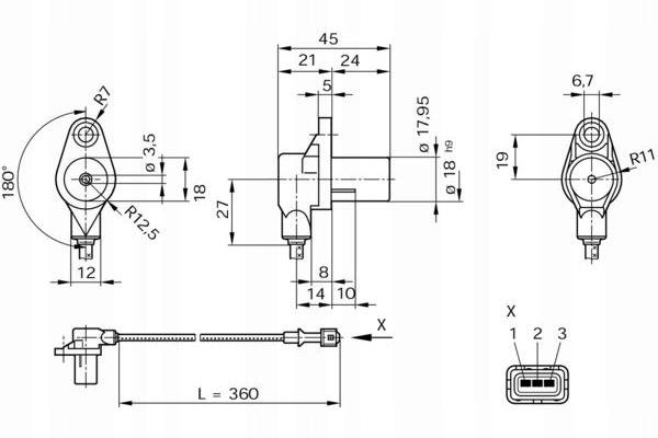 фото №13, Датчик положение вала bosch 261 210 104