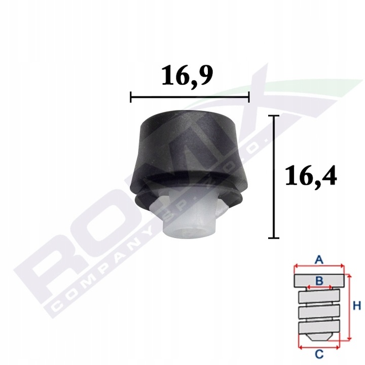 фото №1, Клипса отбойник gumowo-plastikowy дверь toyota 5szt k