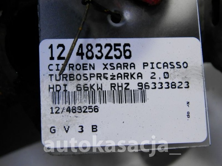 фото №7, Xsara picasso турбонагнітач 2,0 hdi 9633382380