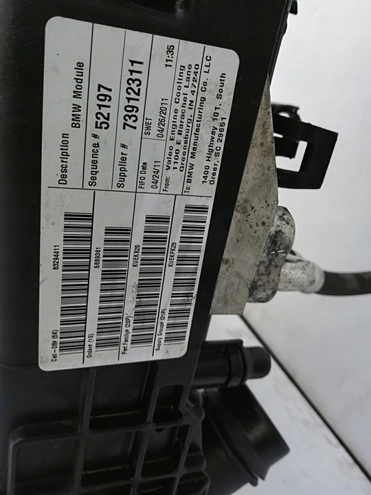 фото №9, Bmw f25 x3 f26 комплект радиатор 2.0d n47 7601176