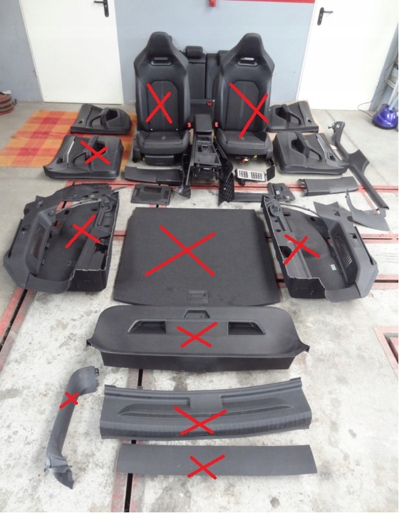 фото №6, Cupra leon iv универсал средство обивка багажника сиденья диван обшивки туннель