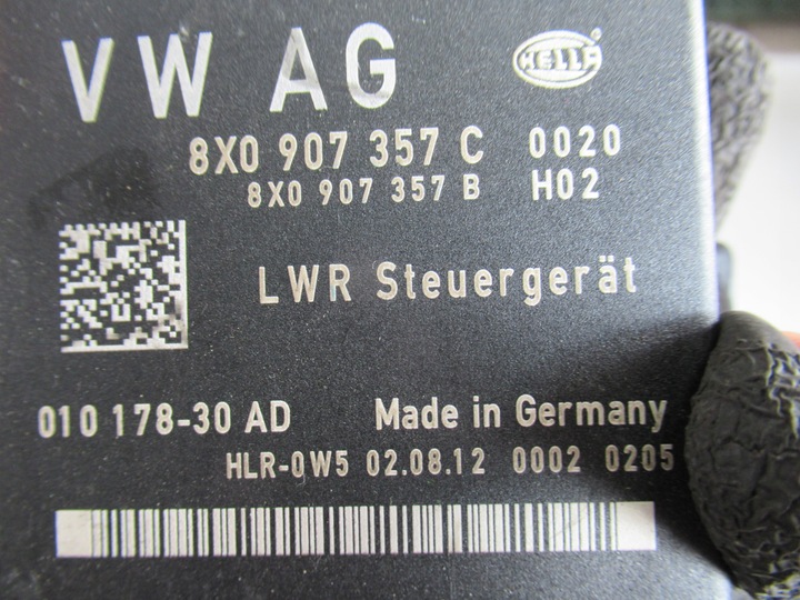 фото №3, Audi a3 8p sportback модуль блок керування світла 8x0907357c