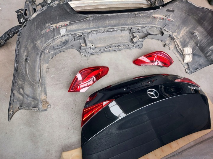 фото №6, Mercedes w 206 sedan бампер задний салазки