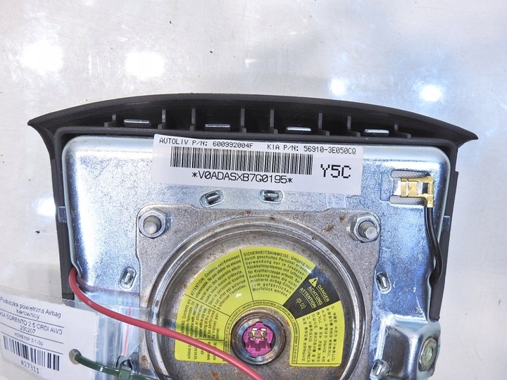 фото №7, Подушка подушка безопасности водителя kia sorento i