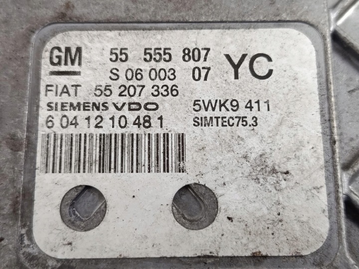 фото №5, Fiat croma ii 1.8 компютер двигуна 939a4000 55207336 55555807 5wk9411