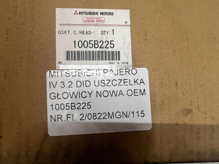 фото №7, Mitsubishi pajero iv 3.2 did уплотнитель головки новая oem 1005b225
